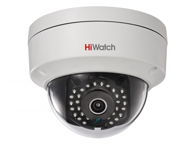 HiWatch DS-I122 (8 mm) 1,3 MPx уличная купольная мини IP-камера ИК-подсветкой до 15м