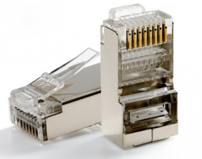 Мирарус MR-C01-022 Коннектор RJ-45 (8P8C) быстрой установки под витую пару, категория 5e, экранированный, универсальный (для одножильного и многожильного кабеля) для проводников с толщиной по изоляции до 1,05 мм